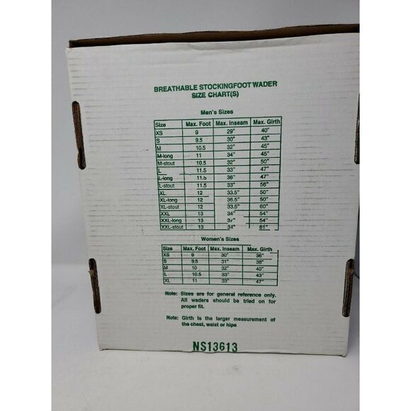 Vtg Wmn's Hodgman Wadelite 1 Breathable Waders~Stockingfoot~Sz LARGE, New In Box - Picture 4 of 4